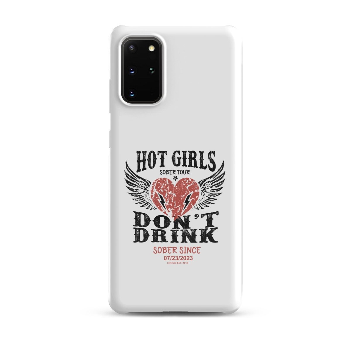 Hot Girls Don't Drink Snap Recovery Phone Case lifestyle view (view 5)