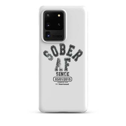 Sober AF Snap Recovery Phone Case back view (view 7)