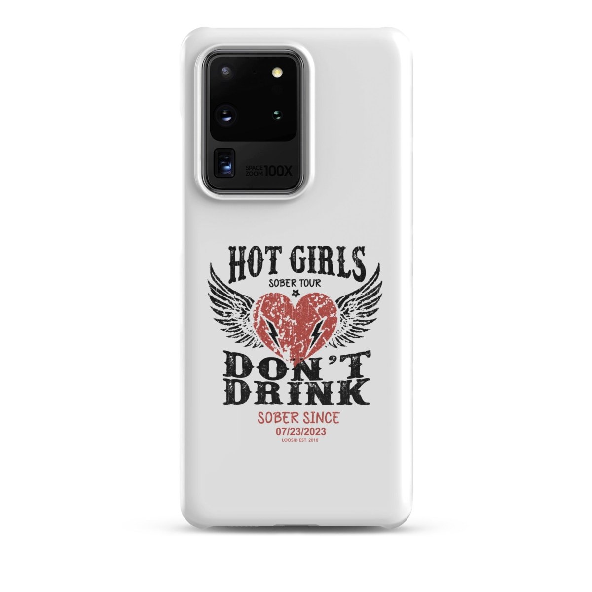 Hot Girls Don't Drink Snap Recovery Phone Case side view (view 6)
