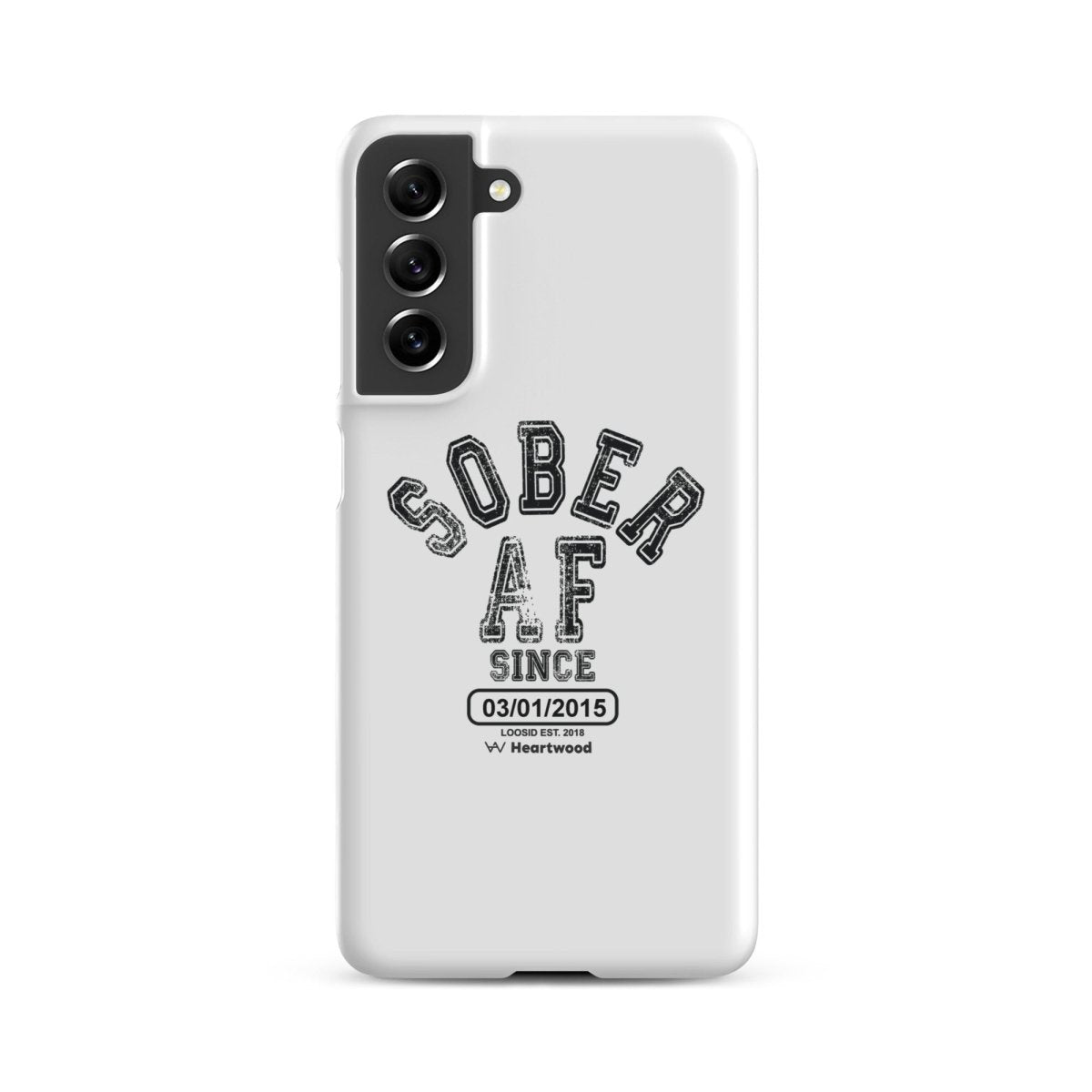 Sober AF Snap Recovery Phone Case featuring the design (view 11)