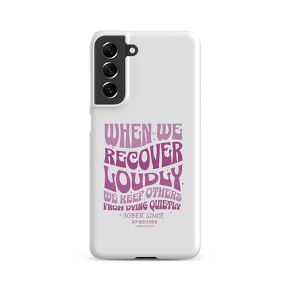 When we recover loudly Snap Recovery Phone Case featuring the design (view 11)