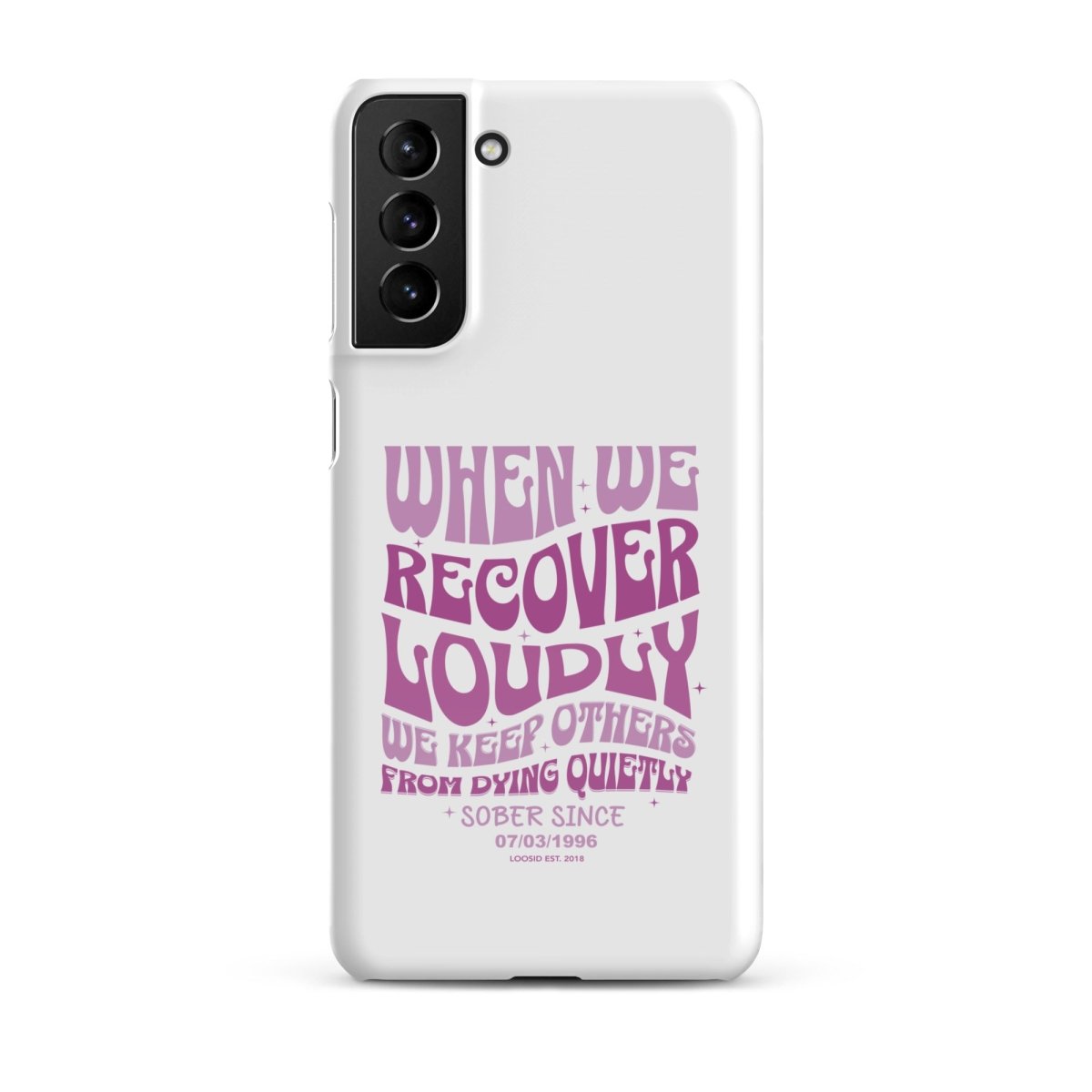 When we recover loudly Snap Recovery Phone Case fit detail (view 9)