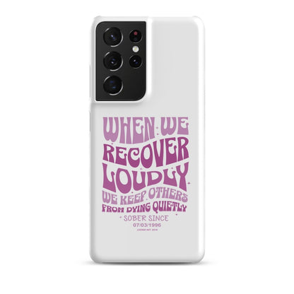When we recover loudly Snap Recovery Phone Case product photo (view 10)