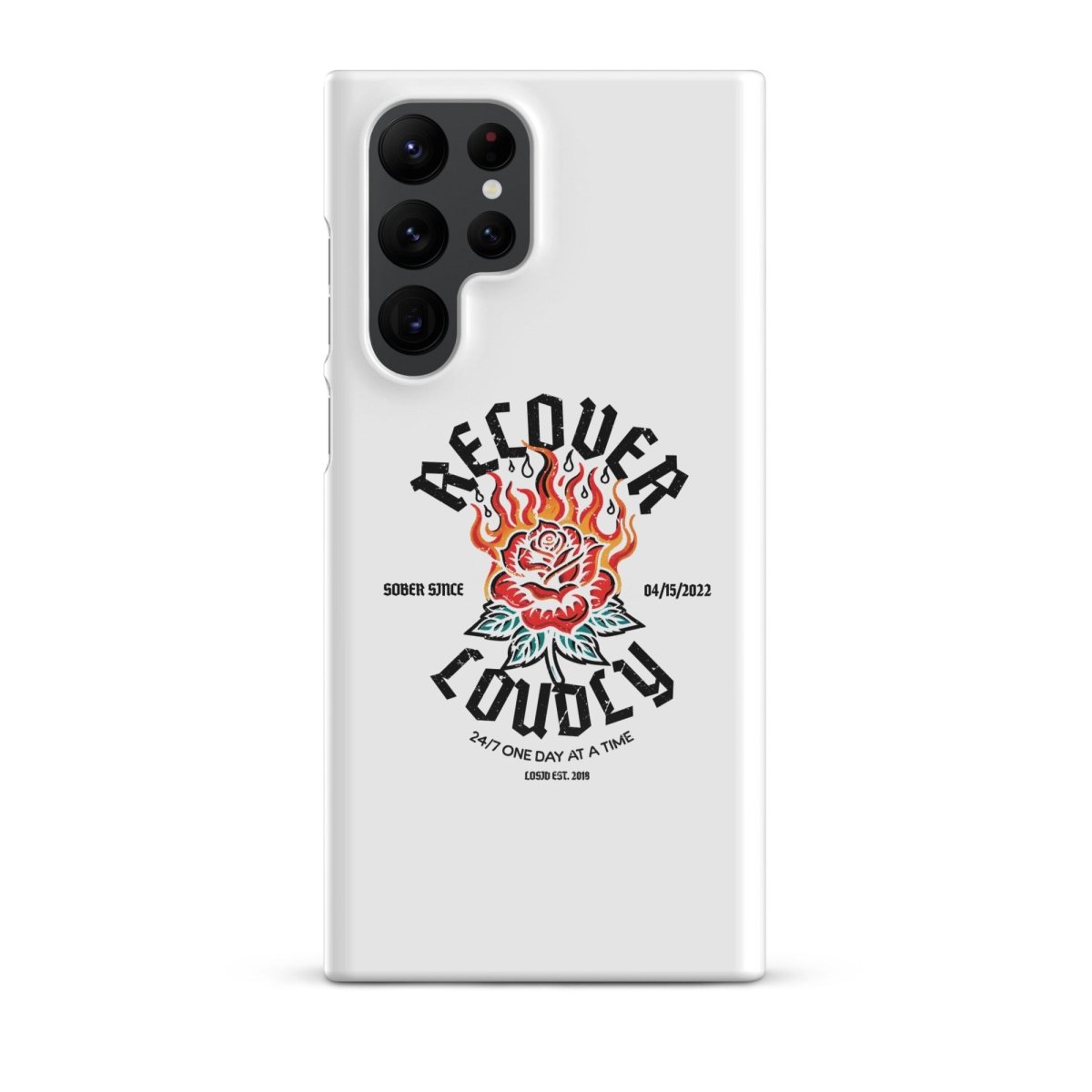 Recover Loudly Snap Recovery Phone Case lifestyle view (view 15)