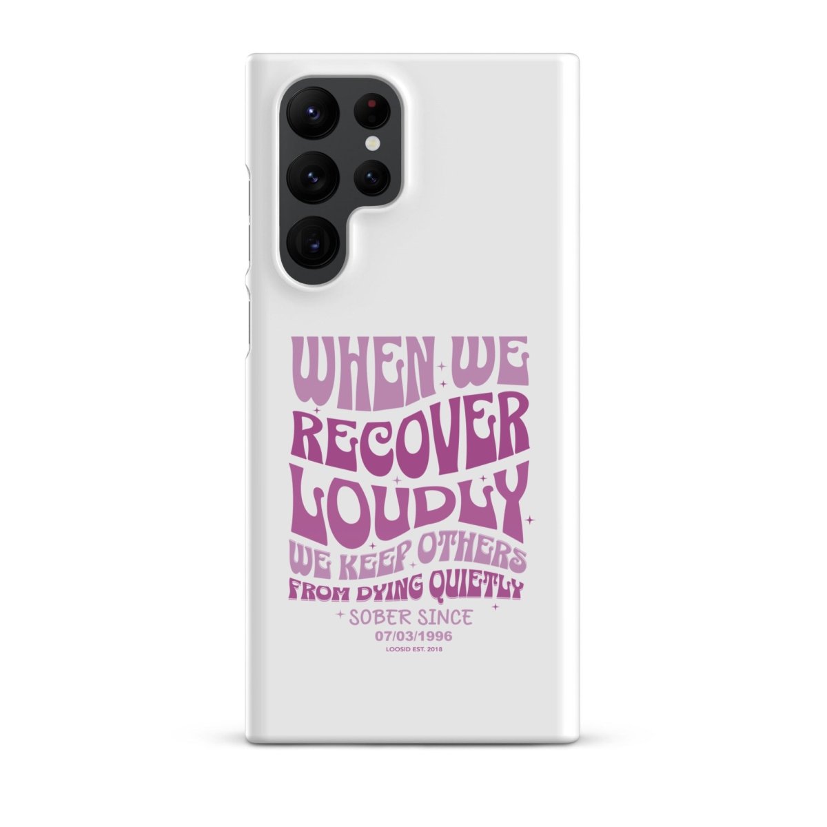 When we recover loudly Snap Recovery Phone Case graphic detail (view 14)