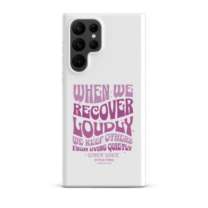 When we recover loudly Snap Recovery Phone Case graphic detail (view 14)