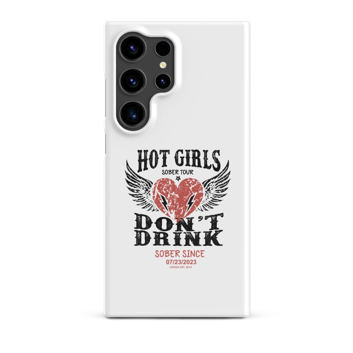 Hot Girls Don't Drink Snap Recovery Phone Case product photo (view 20)