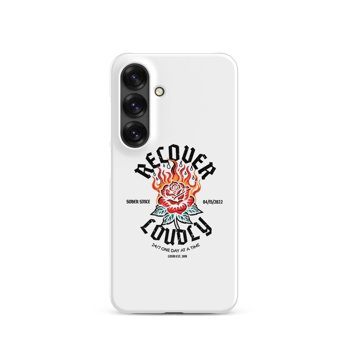 Loosid Recover Loudly Snap Recovery Phone Case featuring the design