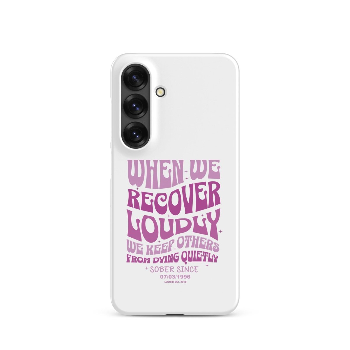 When we recover loudly Snap Recovery Phone Case featuring the design (view 21)