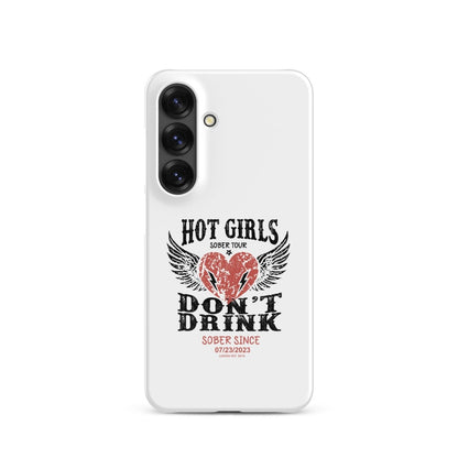 Hot Girls Don't Drink Snap Recovery Phone Case featuring the design (view 21)
