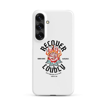 Recover Loudly Snap Recovery Phone Case close-up view (view 22)