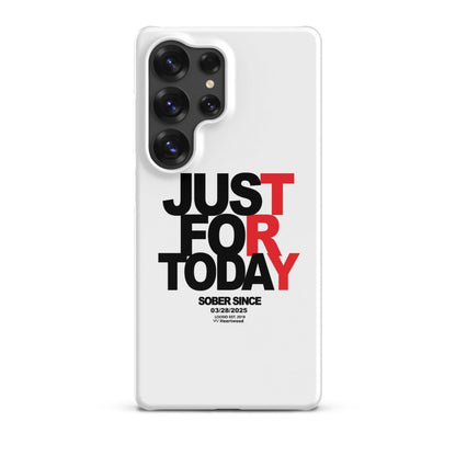 Just For Today Snap Recovery Phone Case flat lay styled image (view 23)