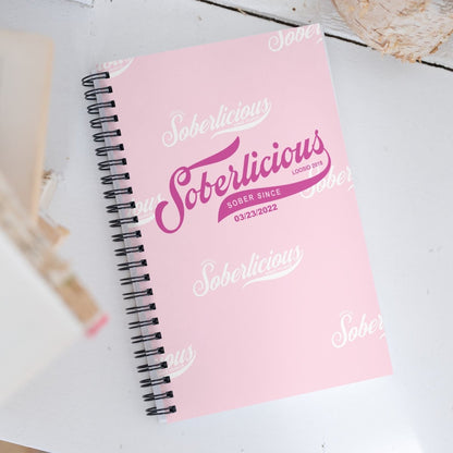Soberlicious Journal w/ Personalized Sobriety Date