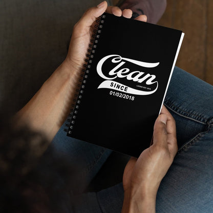 Clean Since Journal w/ Personalized Sobriety Date