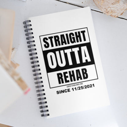 Box Outta Rehab Journal w/ Personalized Sobriety Date