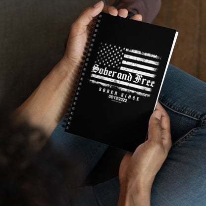 Sober and Free Journal w/ Personalized Sobriety Date