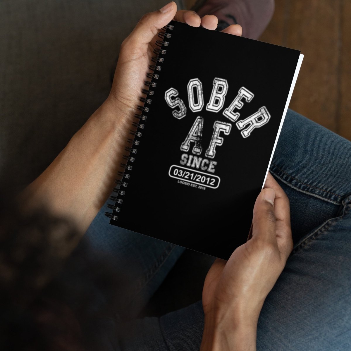 Sober AF Journal w/ Personalized Sobriety Date