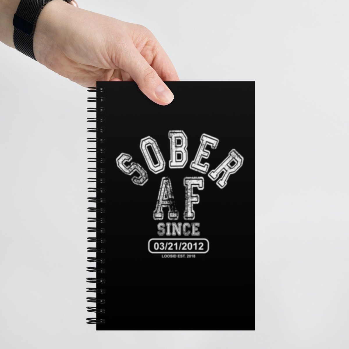 Sober AF Journal w/ Personalized Sobriety Date