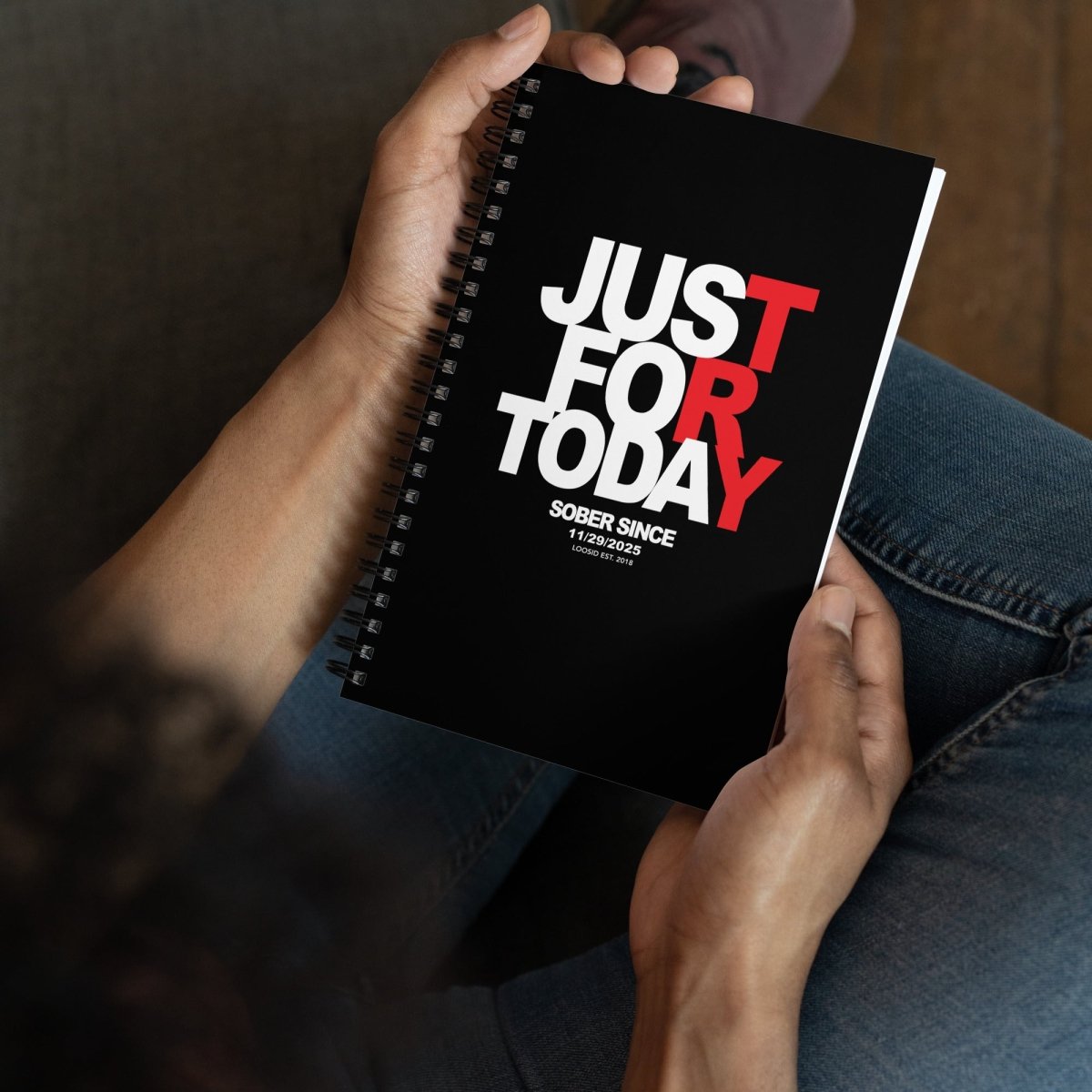 Just For Today Journal w/ Personalized Sobriety Date