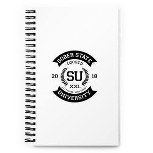 Sober State University Spiral notebook