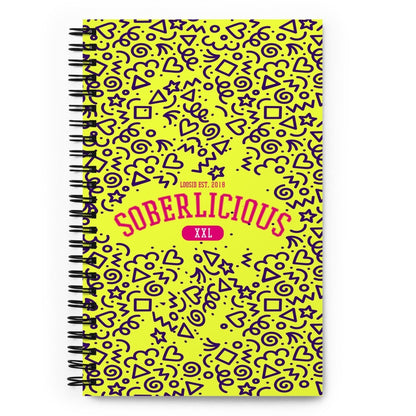 Soberlicious Spiral notebook