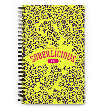 Soberlicious Spiral notebook