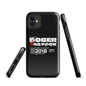 Sober As F*ck Tough Case for iPhone®