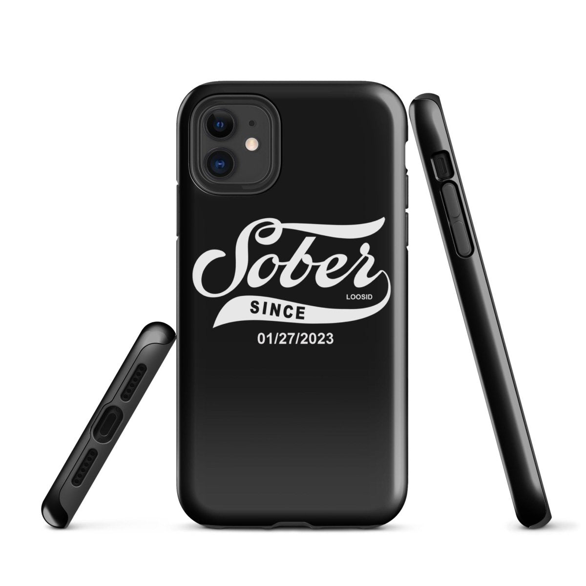 Sober Since iPhone case w/ Personalized Sobriety Date