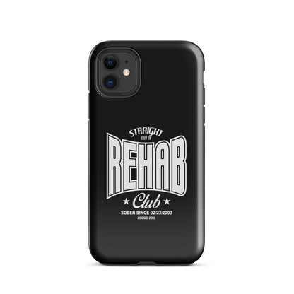 Straight Out of Rehab Recovery Phone Case close-up view (view 2)