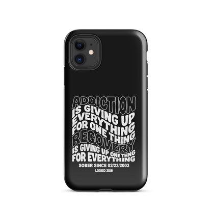 Addiction is Giving Up Recovery Phone Case for iPhone®