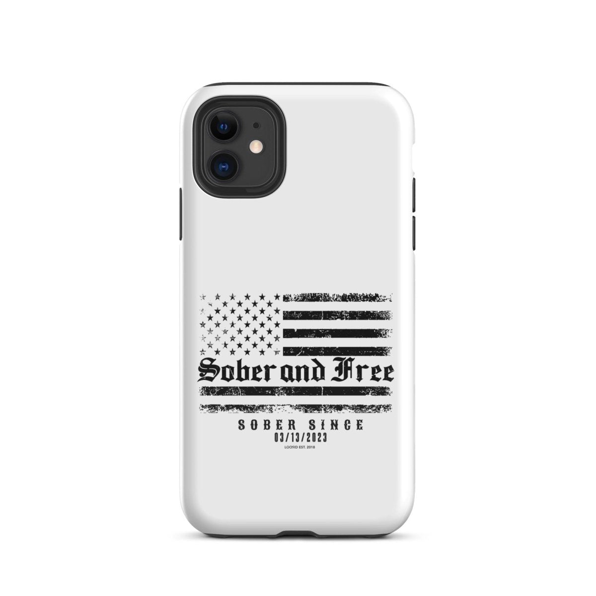 Loosid Sober & Free Recovery Phone Case featuring the design