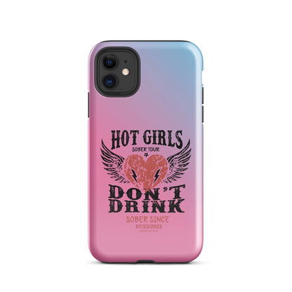 Hot Girls Don't Drink Recovery Phone Case for iPhone®