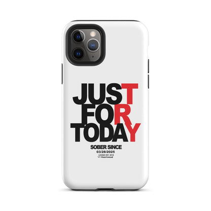 Just For Today Recovery Phone Case close-up view (view 2)