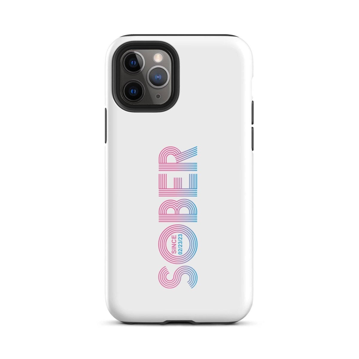 Sober Since Recovery Phone Case close-up view (view 2)