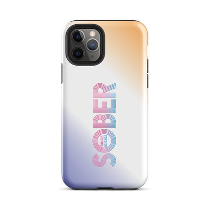 Sober Since Recovery Phone Case close-up view (view 2)
