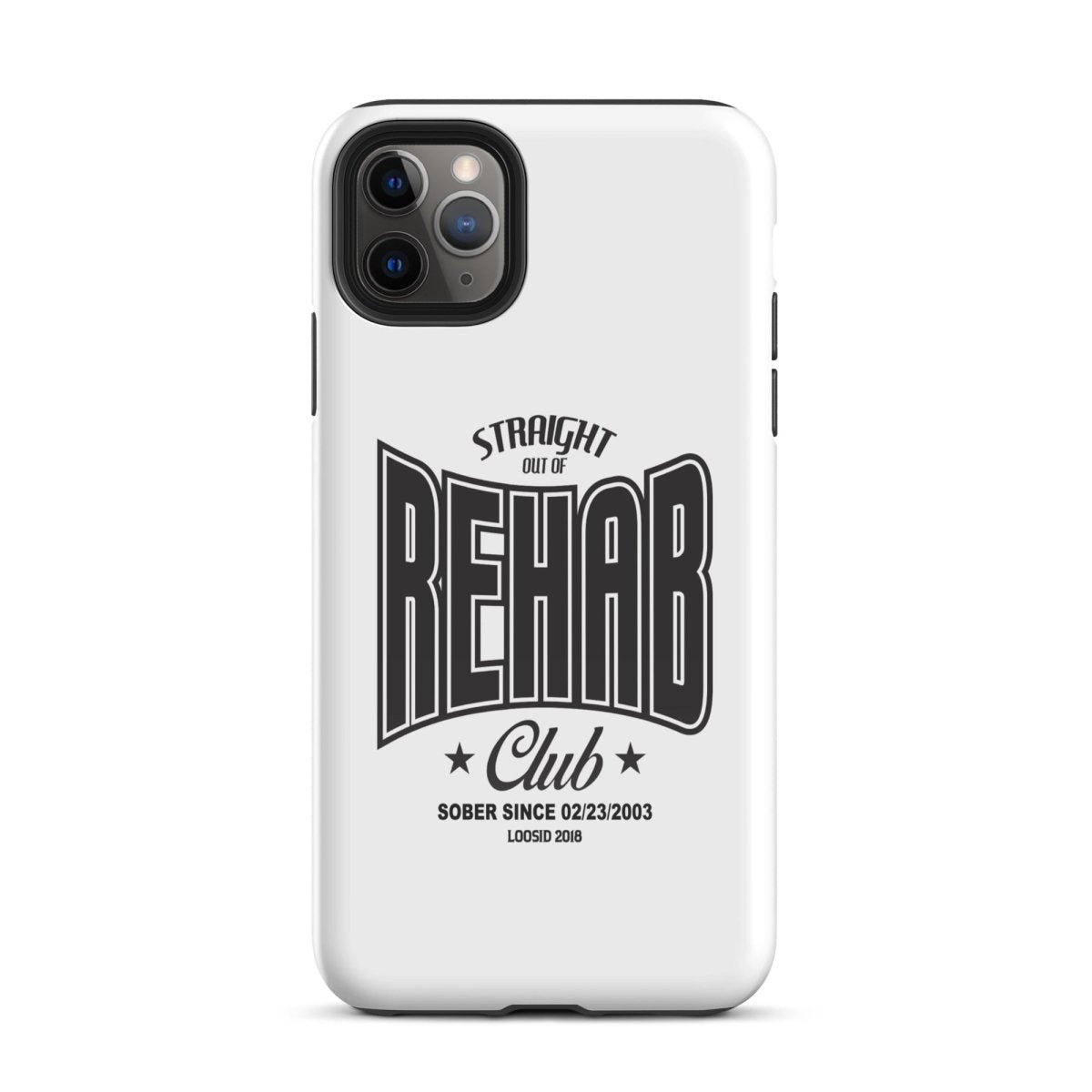 Straight Out of Rehab Recovery Phone Case flat lay styled image (view 3)