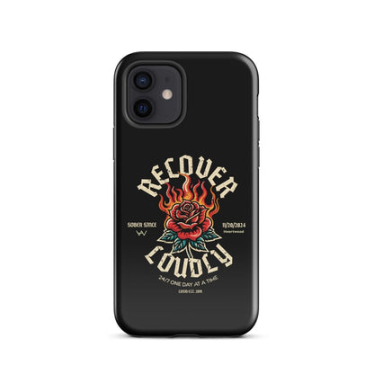 Recover Loudly Recovery Phone Case graphic detail (view 4)