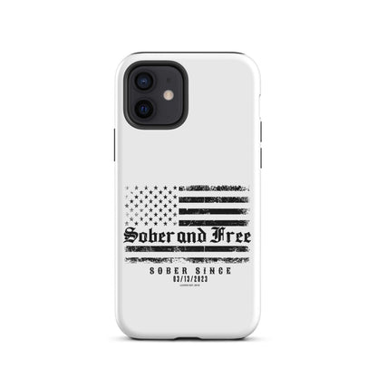 Sober & Free Recovery Phone Case graphic detail (view 4)