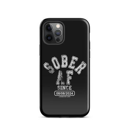 Sober AF Recovery Phone Case back view (view 7)