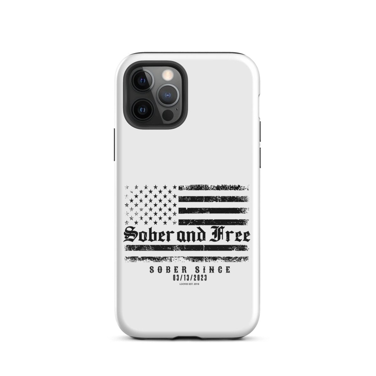 Sober & Free Recovery Phone Case side view (view 6)