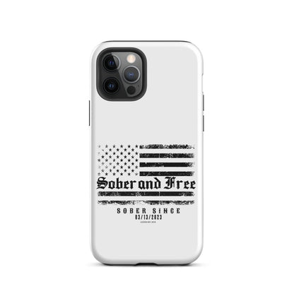 Sober & Free Recovery Phone Case side view (view 6)