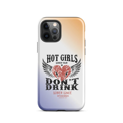 Hot Girls Don't Drink Recovery Phone Case back view (view 7)