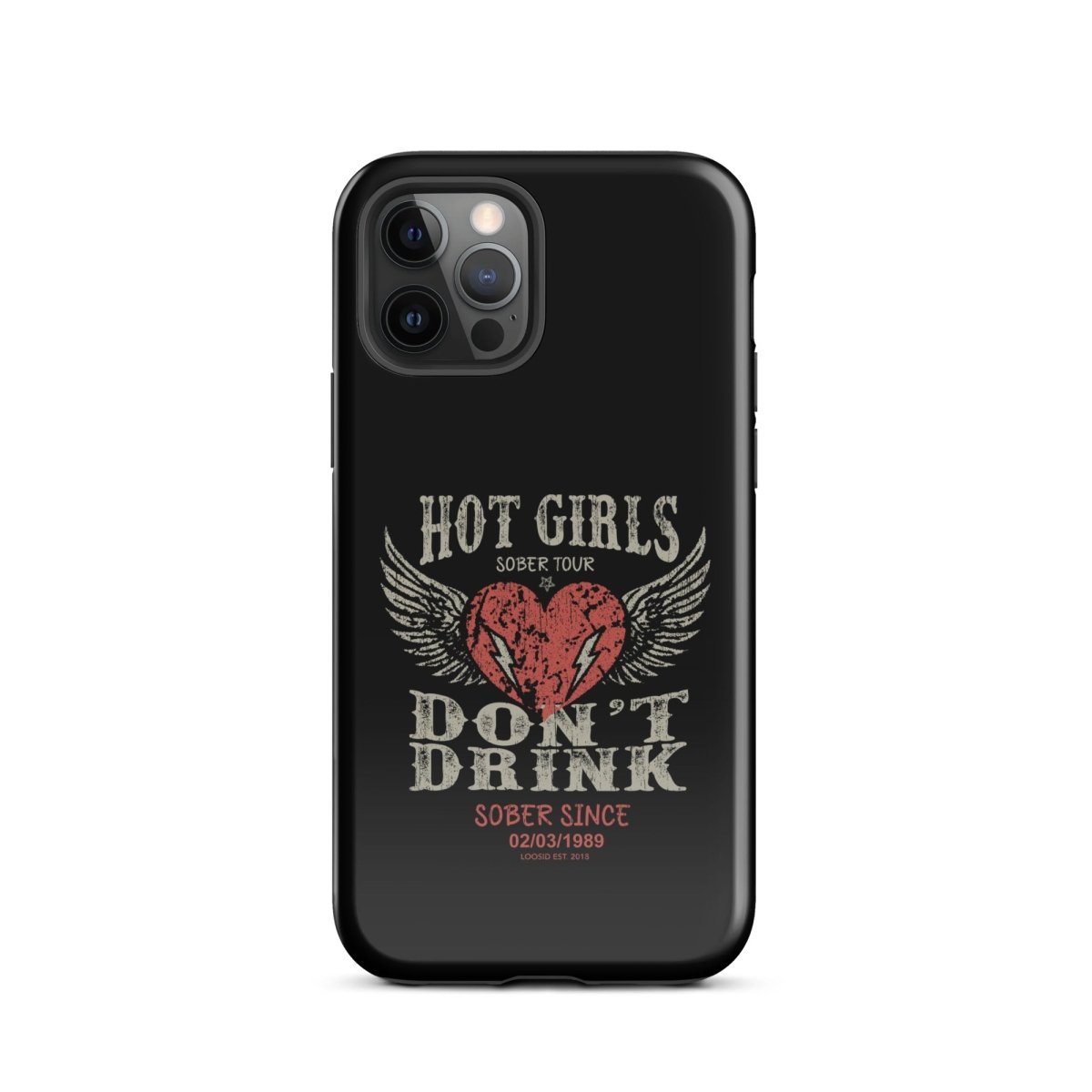 Hot Girls Don't Drink Recovery Phone Case side view (view 6)