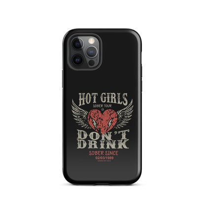Hot Girls Don't Drink Recovery Phone Case side view (view 6)