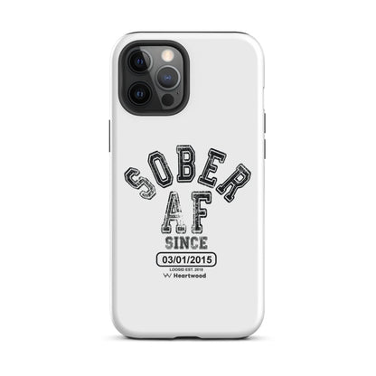 Sober AF Recovery Phone Case back view (view 7)