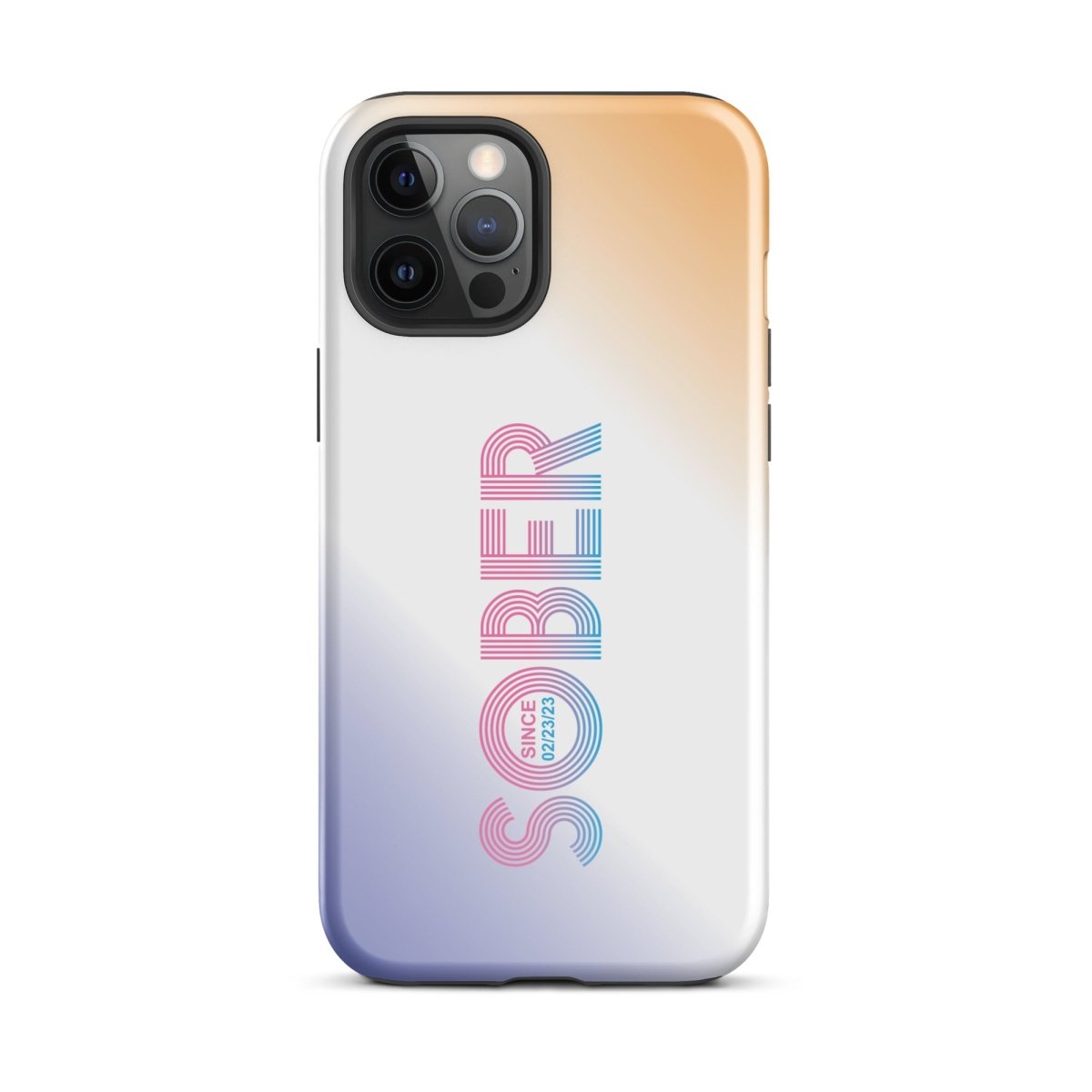 Sober Since Recovery Phone Case back view (view 7)