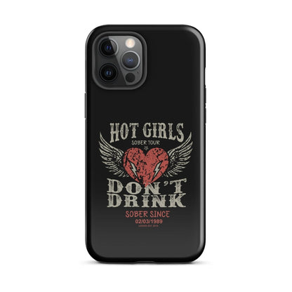 Hot Girls Don't Drink Recovery Phone Case back view (view 7)