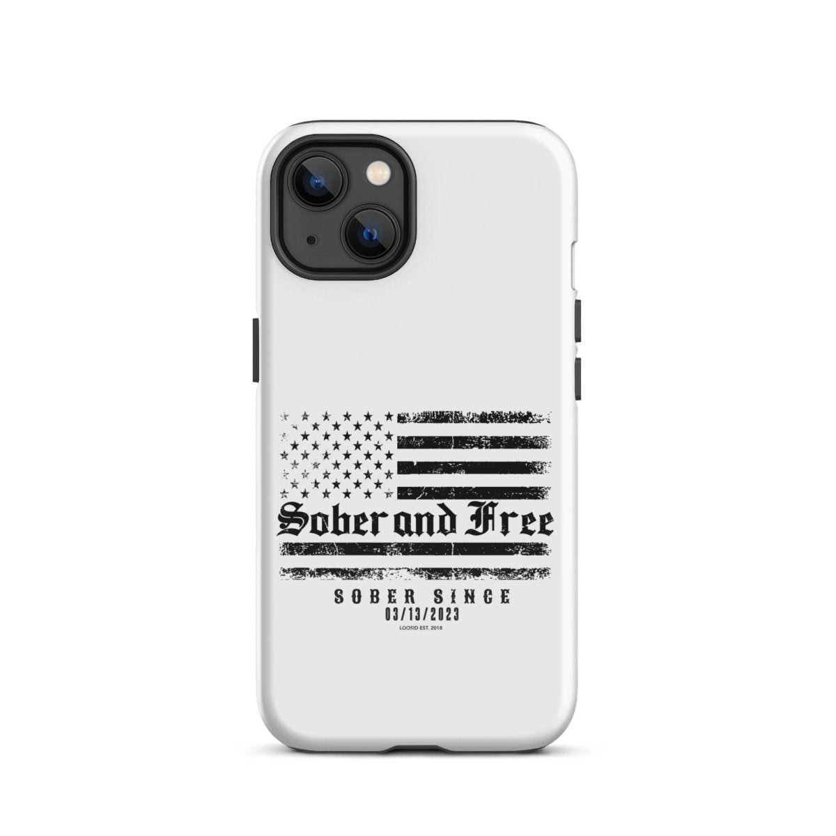 Sober & Free Recovery Phone Case packaging detail (view 8)