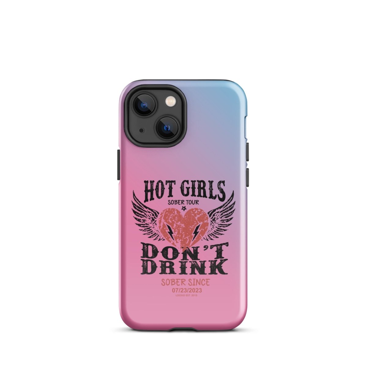 Hot Girls Don't Drink Recovery Phone Case fit detail (view 9)