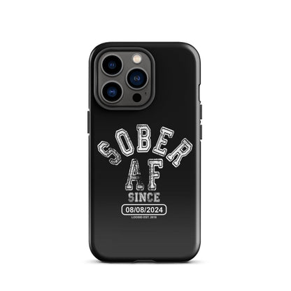 Sober AF Recovery Phone Case featuring the design (view 11)